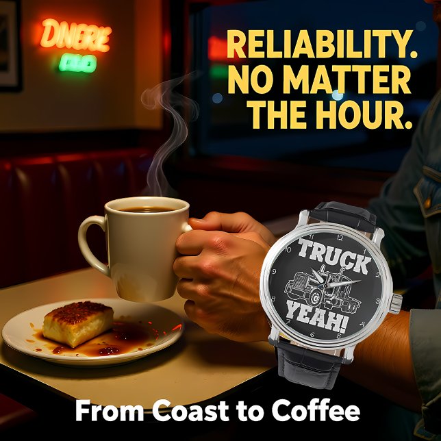 Relógio Truck Yeah! Black & White (Criador carregado)