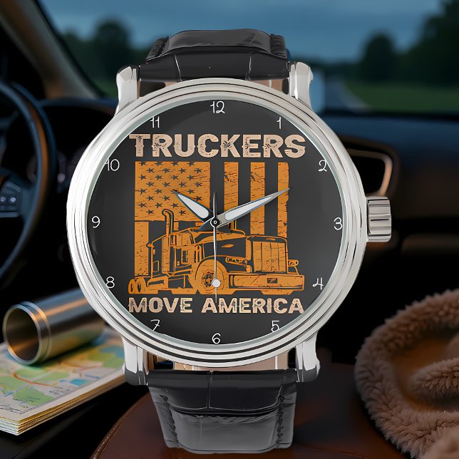 Relógio Truckers Move America: Orange Pride (Criador carregado)