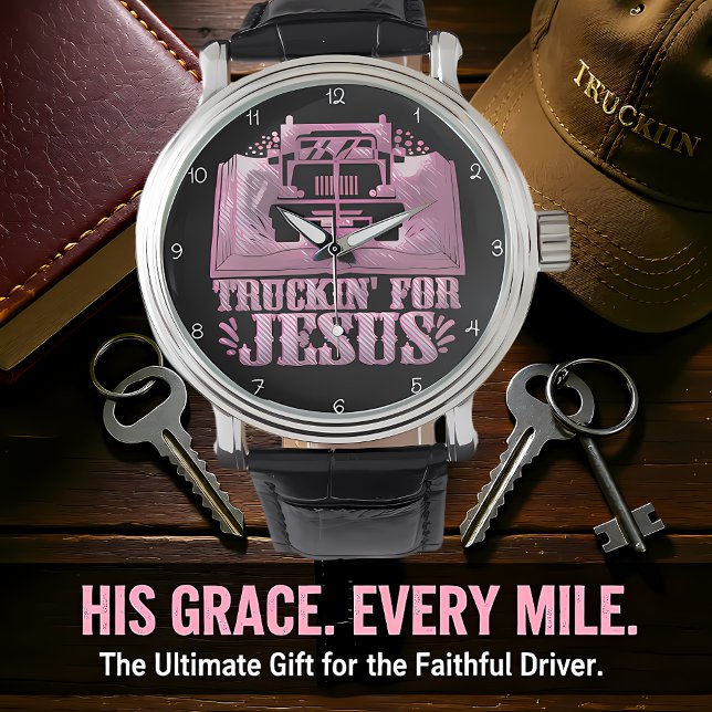Relógio Truckin' For Jesus: Pink Faith (Criador carregado)