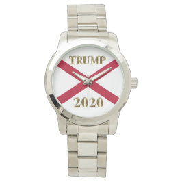 RELÓGIO TRUMP 2020 ALABAMA SILVER WATCH