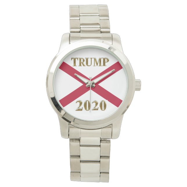 RELÓGIO TRUMP 2020 ALABAMA SILVER WATCH (Frente)