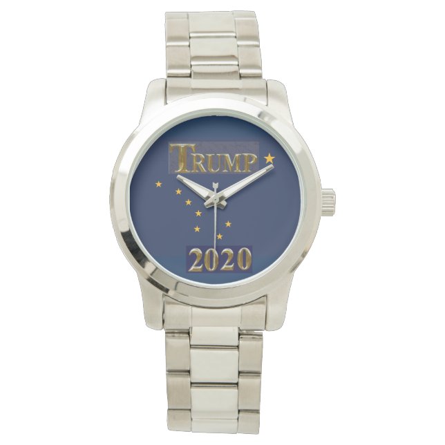 RELÓGIO TRUMP 2020 ALASKA SILVER WATCH (Frente)