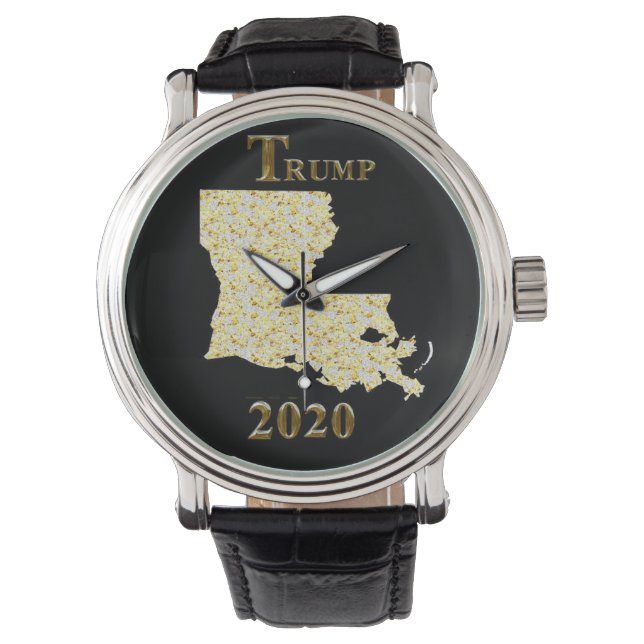 RELÓGIO TRUMP 2020 LOUISIANA WATCH (Frente)