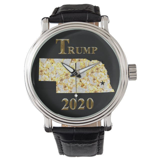 RELÓGIO TRUMP 2020 NEBRASKA WATCH (Frente)