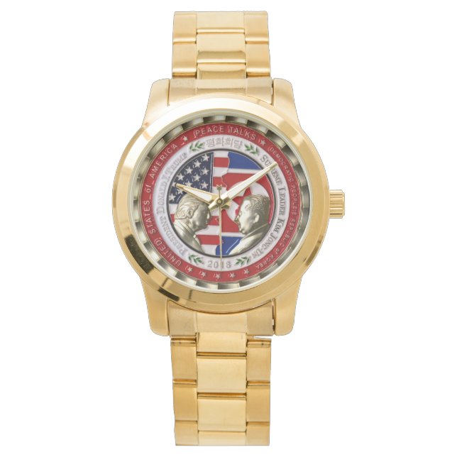 Relógio Trump & Kim Em Singapura - Moedas Comemorativas (Frente)