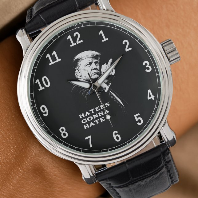 Relógio Trump Middle Finger 2026 Meme Funny (Criador carregado)