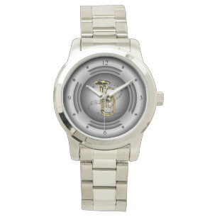 Relógio Tuba ~ Deslocamento Musical ~ Auto-falante de Prat