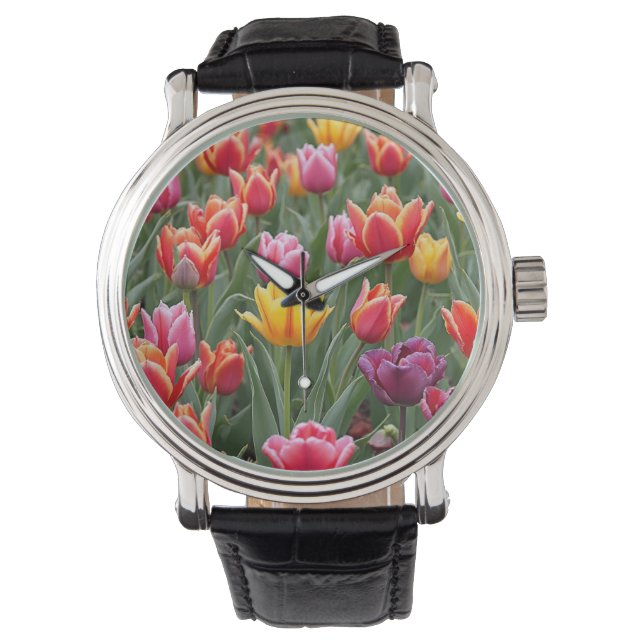 Relógio Tulipas Holandesas (Frente)