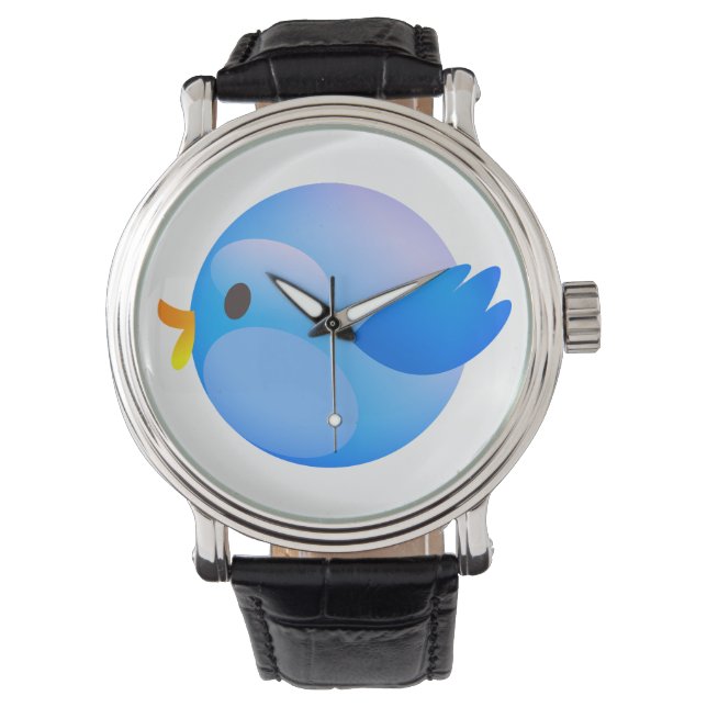 Relógio Twitter, Tweet, Pássaro (Frente)