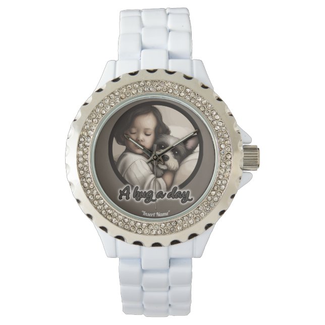 Relógio Um abraço por dia (Frente)