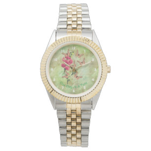 Relógio Um Dia De Cada Vez Borboletas De Ervilha Doce