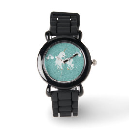 Relógio Unicorn Teal Glitter eWatch