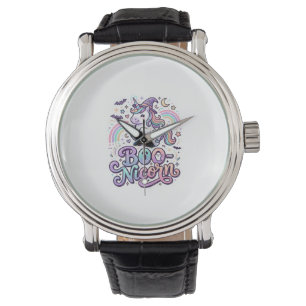 Relógio Unicórnio Boo-nicórnio Vetor Premium Design de Vet