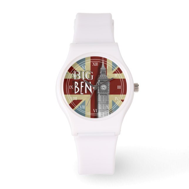 Relógio Union Jack London Big Ben Wrist Watch (Frente)