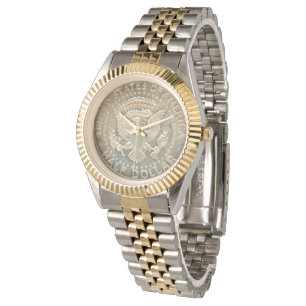 Relógio unisex Kennedy do bracelete do Dois-Tom