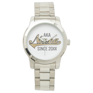 Relógio Unisex Oversize Silver Bracelet Watch Nonna