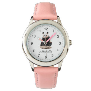 Relógio Urso Panda Fofo Personalizado Fashion
