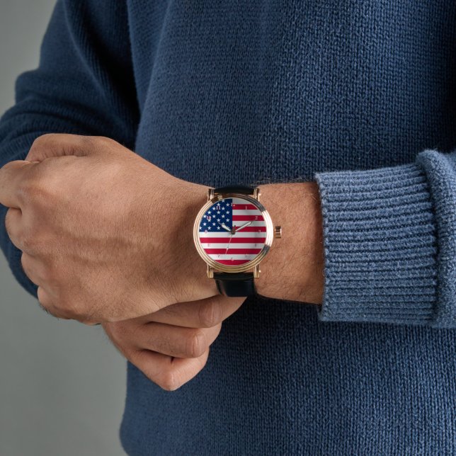 Relógio USA Flag Watch - Patriotic (Pulso)