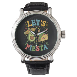 Relógio Vamos Festa Abacate E Tacos Cinco De Maio