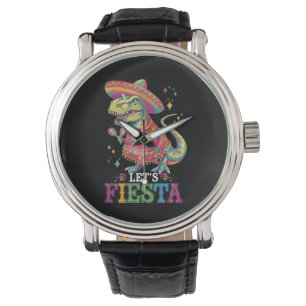Relógio Vamos Festejar Cinco De Maio T Rex Dinossauro