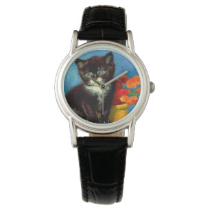 Relógio Van Gogh Tuxedo Cat