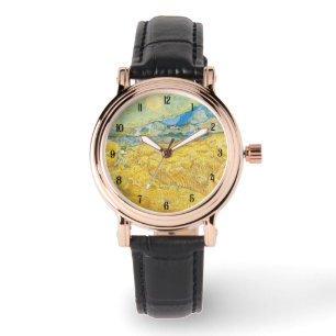 Relógio Van Wheat Field Art Lover Gift & Culture Timepece