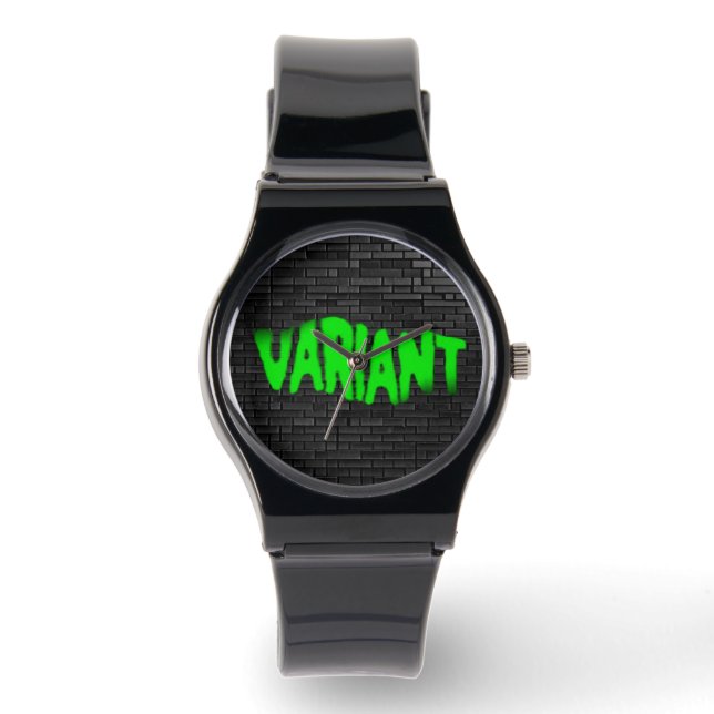 Relógio VARIANTE GRAFITE - Monitorização Verde Unisex Sili (Frente)