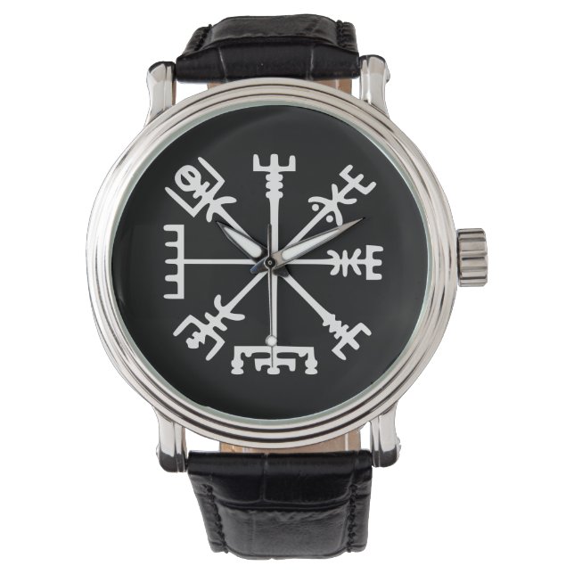 Relógio Vegvísir (Viking Compass) (Frente)
