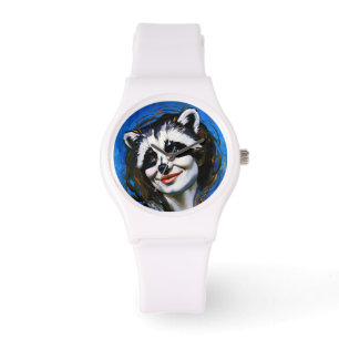 Relógio "Velka Teyani" Whispering Raccoon Trickster