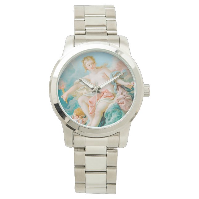 Relógio Vênus nas ondas de François Boucher (Frente)