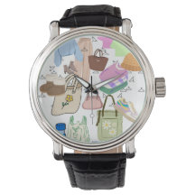 vestuário, calçados e padrões bolsas