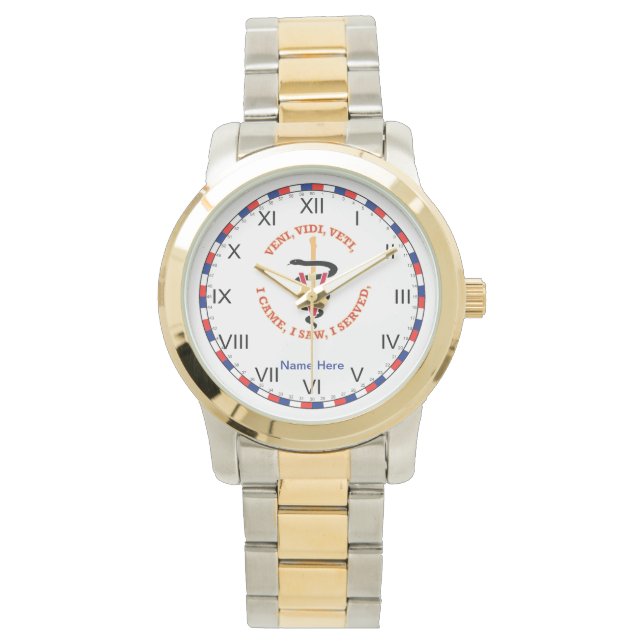 Relógio Veterinarian VVV Caduceus (Frente)