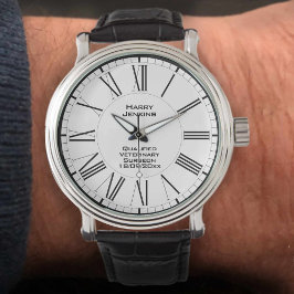 Relógio Veterinário qualificado com data