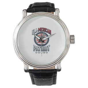 Relógio Vetor Vintage Flamingo Patriota Flamericano