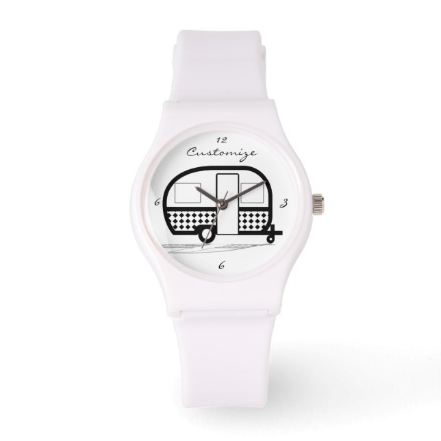 Relógio Viagem clássico do reboque do caravana Thunder_Cov (Frente)