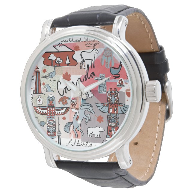 Relógio Viagem global - Canadá (Angular)