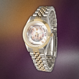 Relógio Viagem Mística à Frente, Boho em castanho e preto 