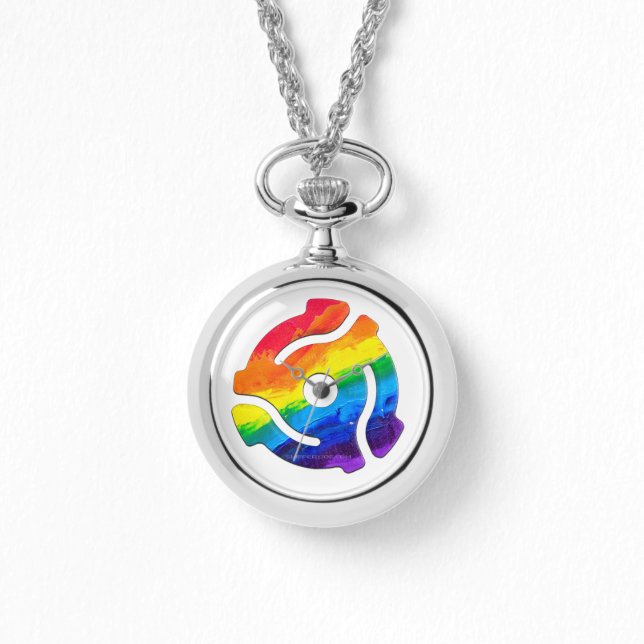 Relógio Vibran do adaptador de gravação plástico de 45 RPM (Frente)