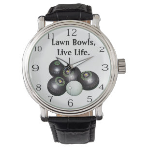 Relógio Vida Ao Vivo E Brincar Com O Lawn Bowls,