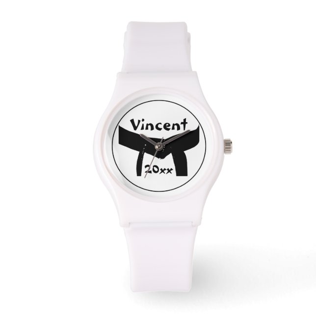 Relógio Vigia do pulso do Cinturão Negro Básico de Artes M (Frente)