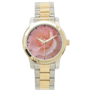 Relógio Vigias de punho selvagens de Peach Rosa Watch Wild