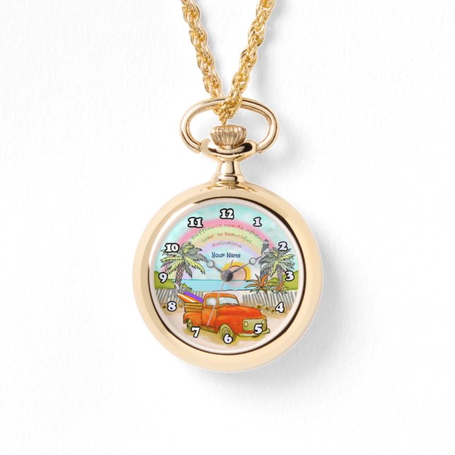 Relógio Vigilância do Farol de Surfer de Caminhão (Frente)