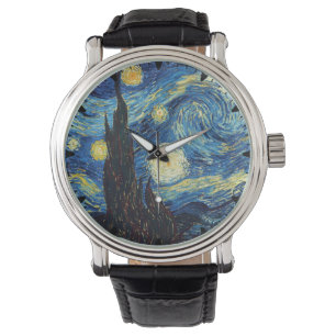 Relógio Vincent Van Gogh Starry Night Painting