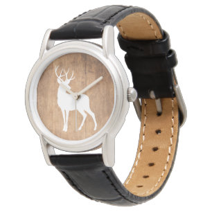 Relógio Vintaga Beauty Wood & Deer