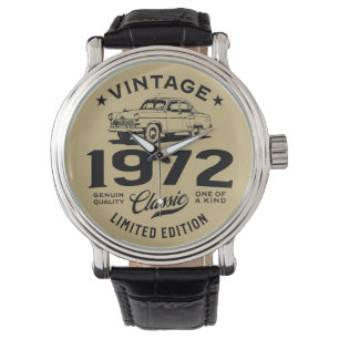 Relógio Vintage 1972 Classic 50 Anos dia de os pais Gift