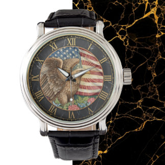 Relógio Vintage American Eagle Watch, American Flag / EUA