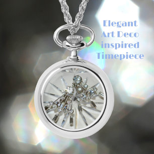 Relógio Vintage Art Deco Rhinestones Retro Glam