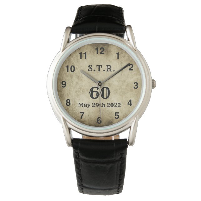 Relógio Vintage Big 60th Inicials Watch (Frente)