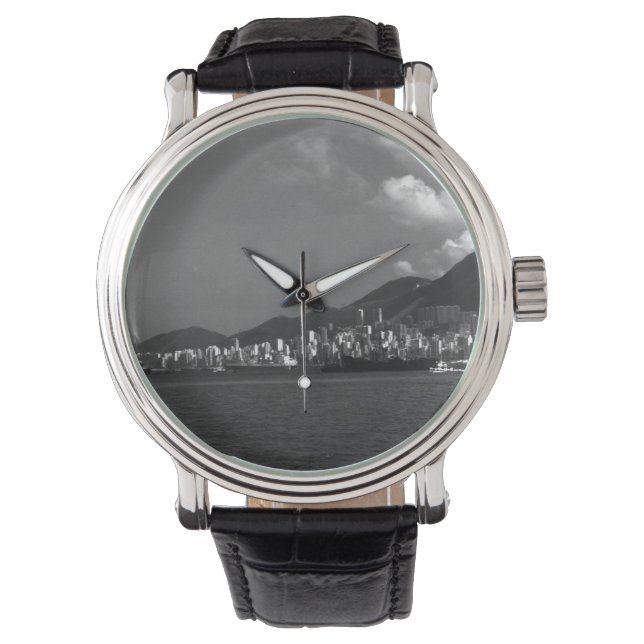 Relógio Vintage China Hong Kong View City (Frente)