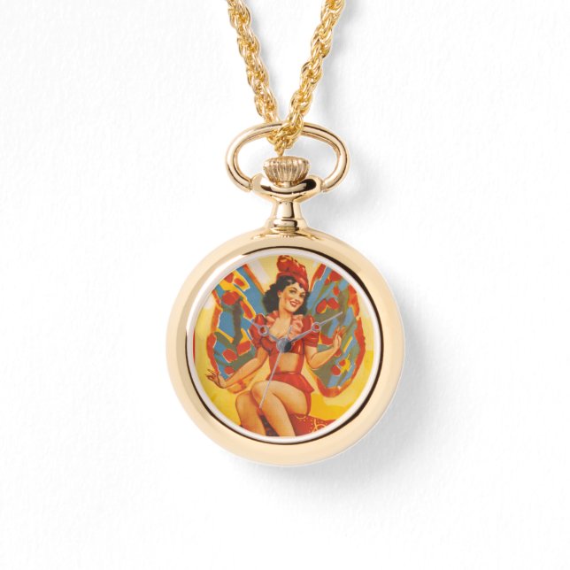 Relógio Vintage Clyde Beatty Circus Poster (Frente)